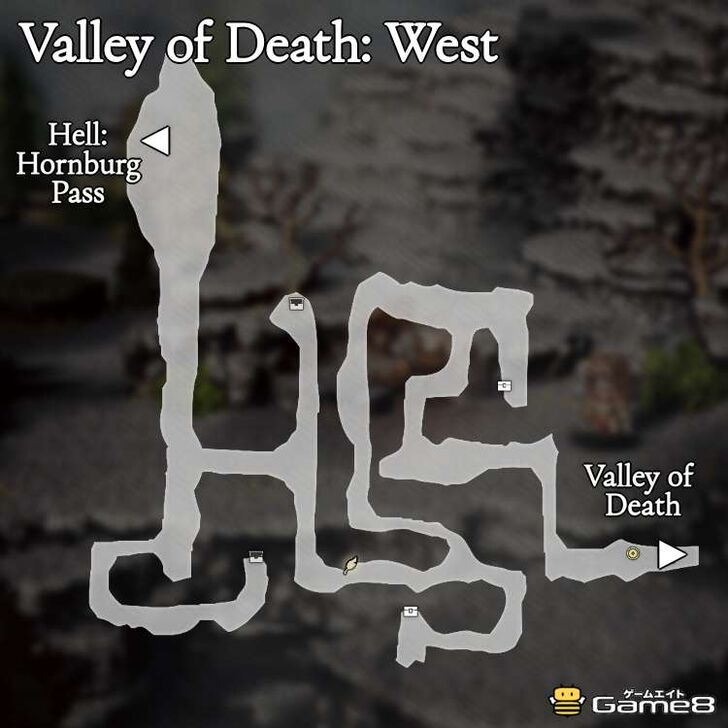 Octopath Traveler 0- Valley of Death: West Map
