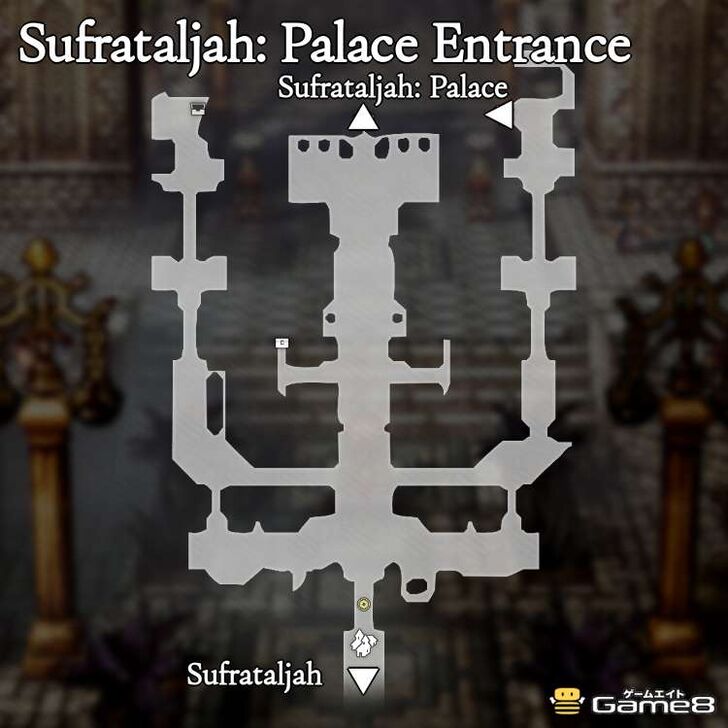 Octopath Traveler 0- Sufrataljah: Palace Map