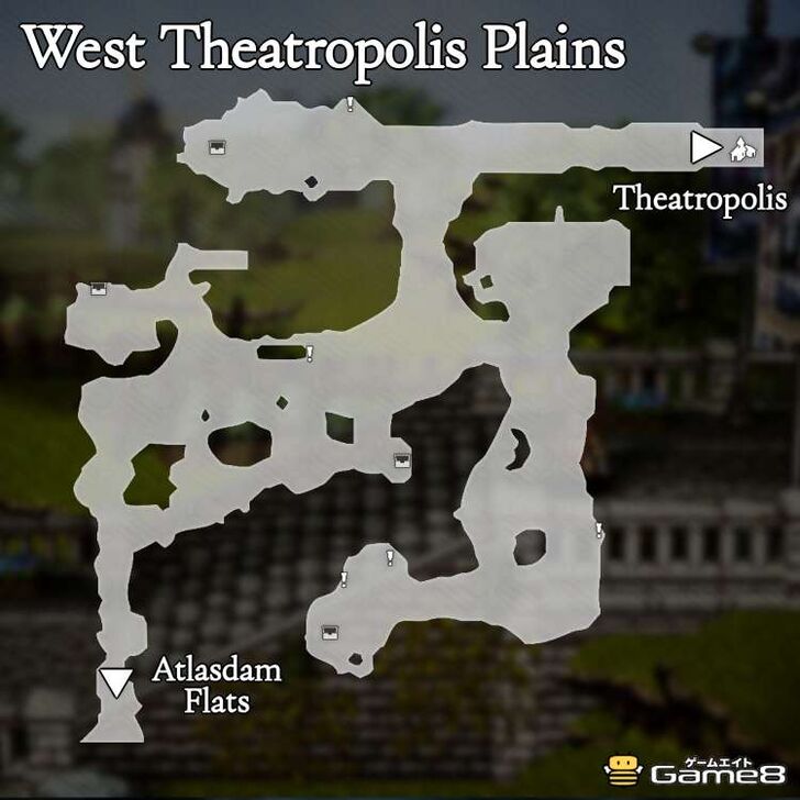 Octopath Traveler 0- West Theatropolis Plains Map