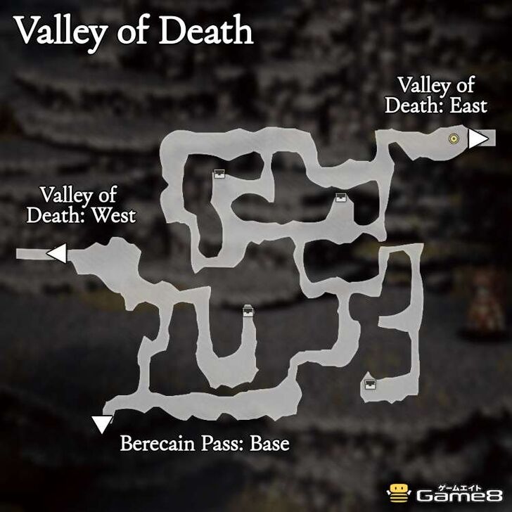 Octopath Traveler 0- Valley of Death Map
