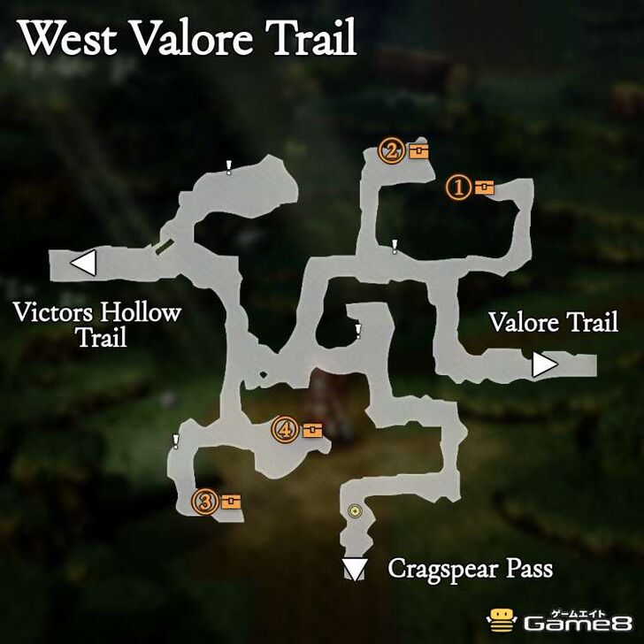 Octopath Traveler 0- West Valore Trail Map