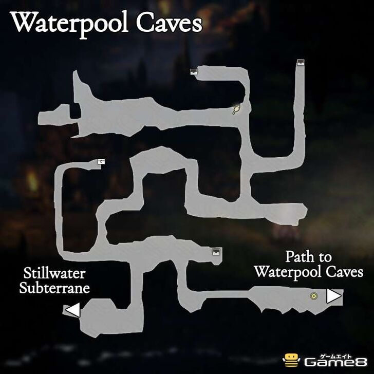Octopath Traveler 0- Waterpool Caves Map