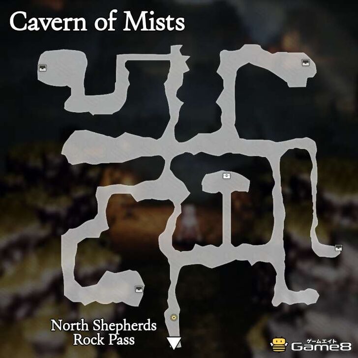 Octopath Traveler 0- Cavern of Mists Map