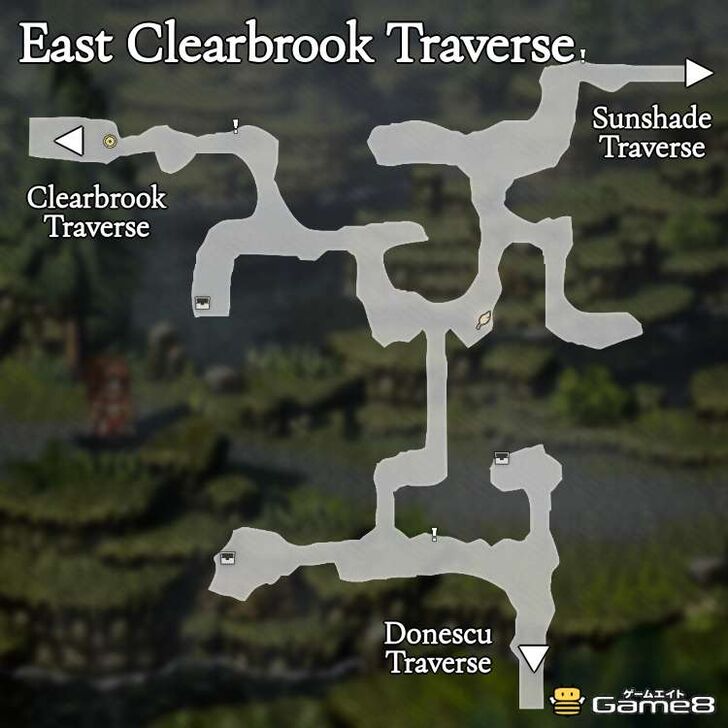 Octopath Traveler 0- East Clearbrook Traverse Map