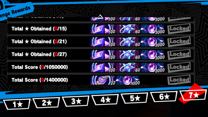 Persona 5 X - Trials From the Sea of Souls High Scores