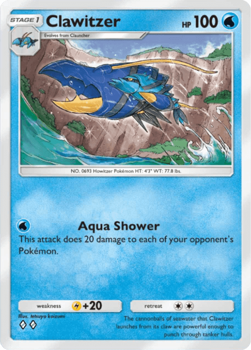Pokemon TCG Pocket - B1a 023 Clawitzer