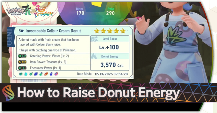 Pokemon Legends Z-A DLC - How to Raise Donut Energy
