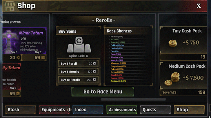 Roblox - The Forge - How to Reroll Step 2