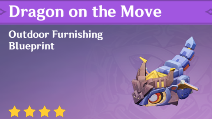 Genshin Impact - How to Get Dragon on the Move Furnishing