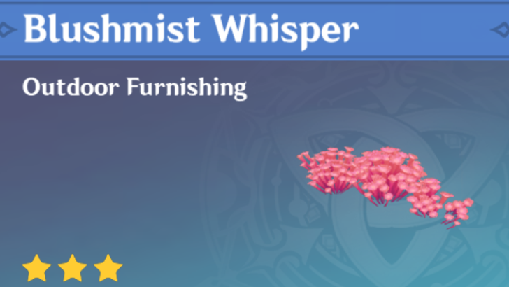 Genshin Impact - How to Get Blushmist Whisper Furnishing
