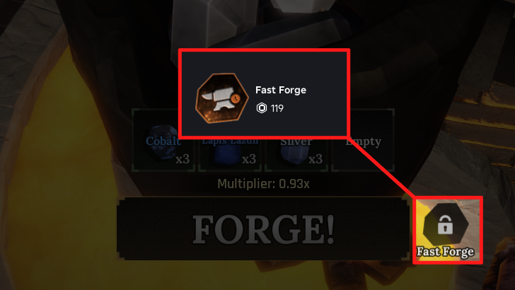 The Forge Purchase the Fast Forge Gamepass