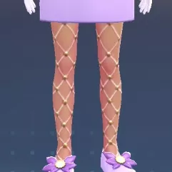 Jacinthe coordinated mesh tights