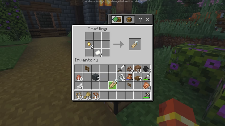 Crafting a Name Tag in the new Minecraft Update