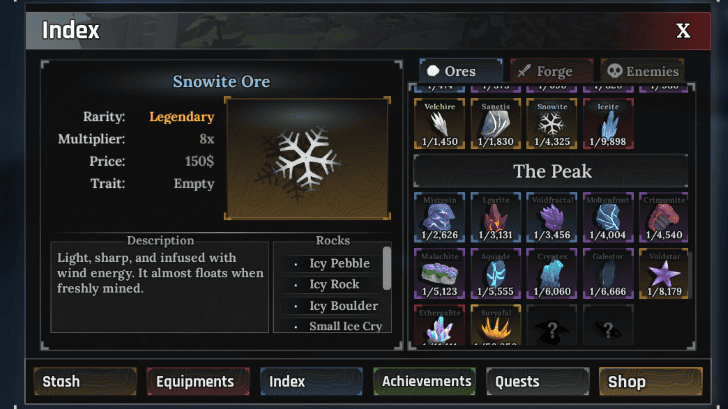 Snowite Tooltip