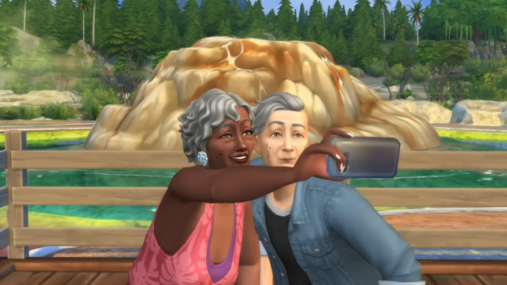 The Sims 4 Adventure Old People Selfie