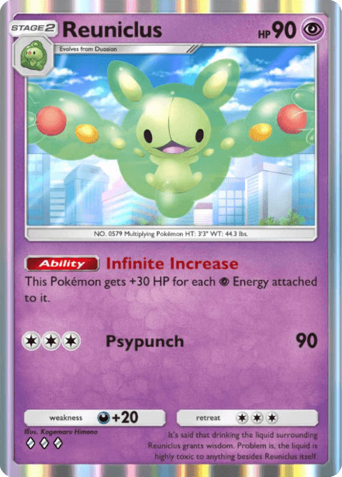 Pokemon TCG Pocket - B1a 034 Reuniclus