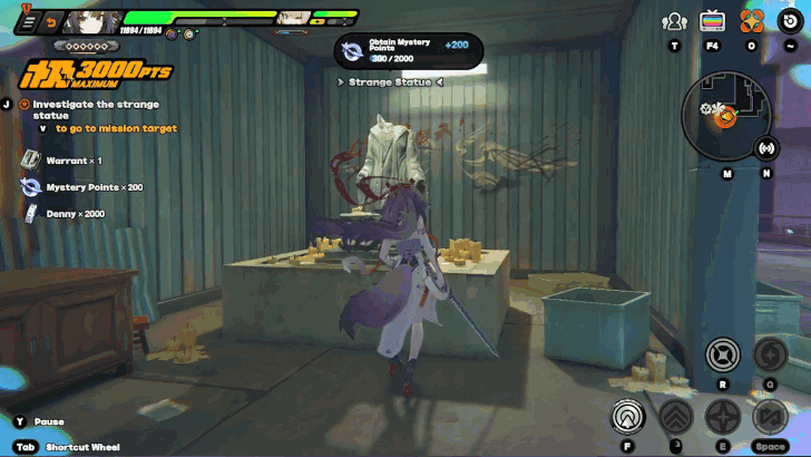 Investigate the Strange Statue