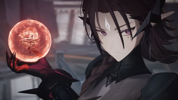 Nefarith holding a glowing sphere