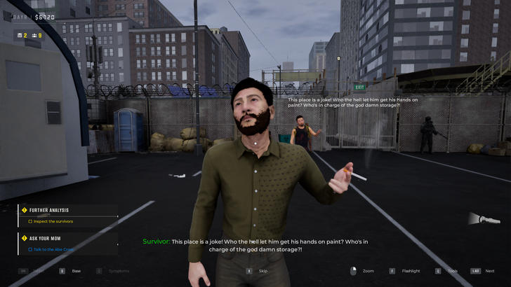 Quarantine Zone The Last Check Man Smoking