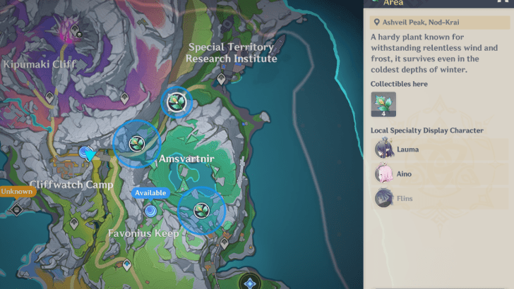 Winter Icelea Locations Tracker