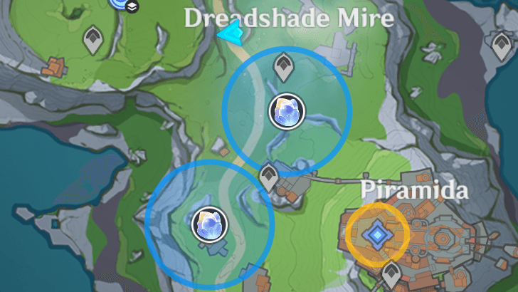 Pine Amber Locations