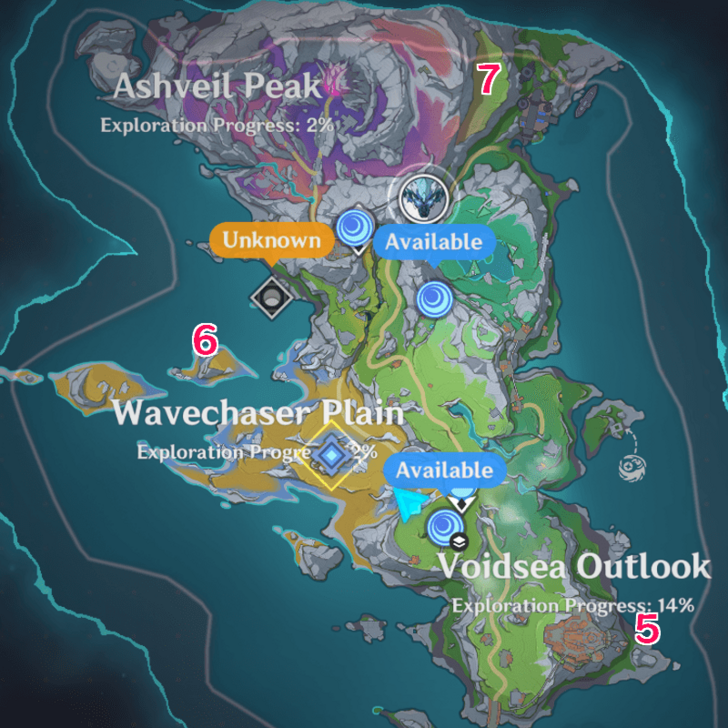 Nod-Krai Luna 4 All Shrines of Depths Map Locations