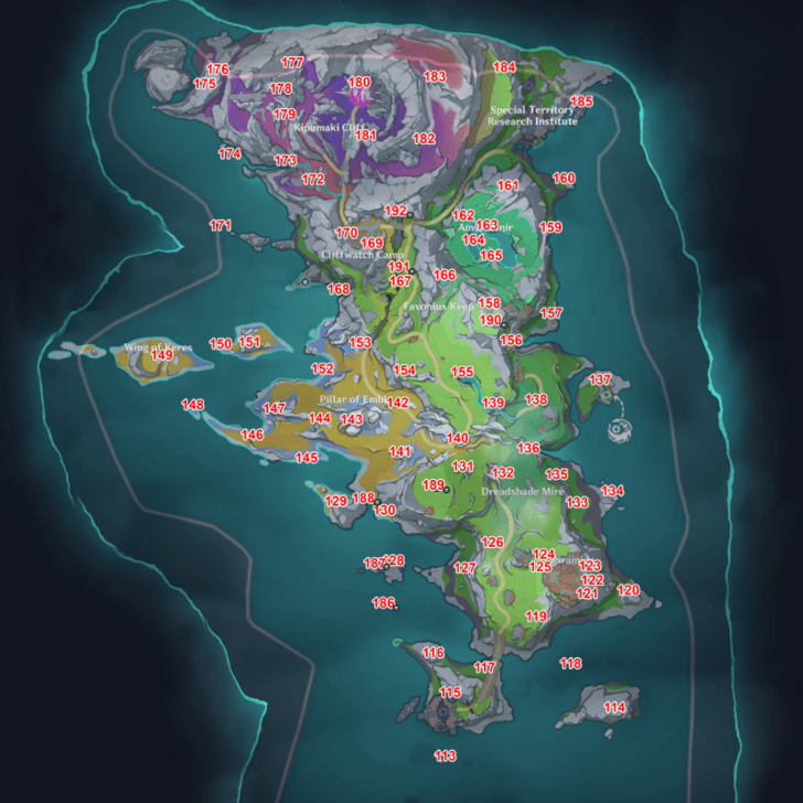 Lunoculus Surface Map