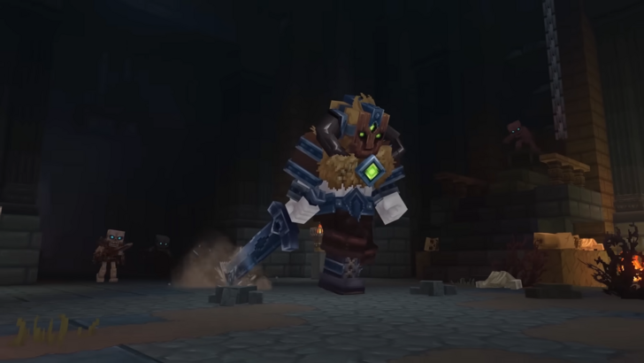 A large, heavily armored enemy mob in Hytale