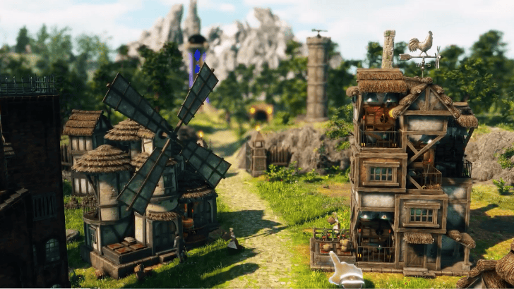 Masters of Albion customize town