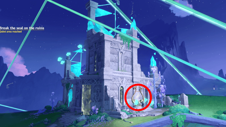 Genshin Impact - Second Harp Location