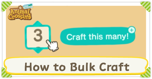 How to Bulk Craft
