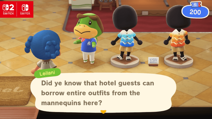 Dress Hotel Guests using Mannequins