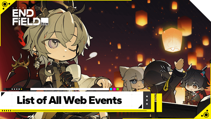 Arknights Endfield All Web Event Guides