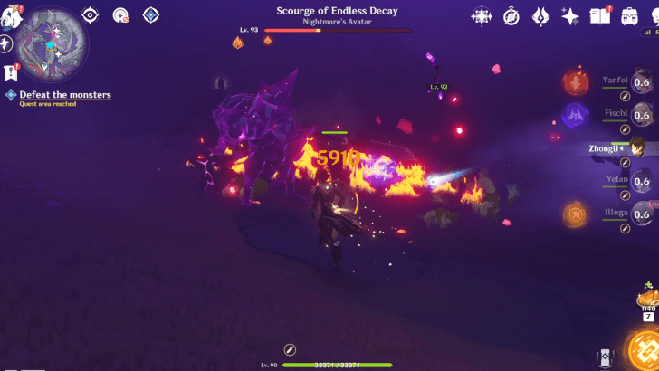 Genshin When War Songs Rise - Defeat the Monsters