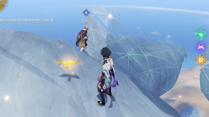Genshin - Tower of Inversion - Follow Illuga to Activate the Barrier Core