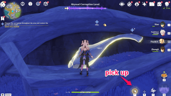 Genshin Impact Tower of Inversion Cleanse the Corruption Area 1 Step 4