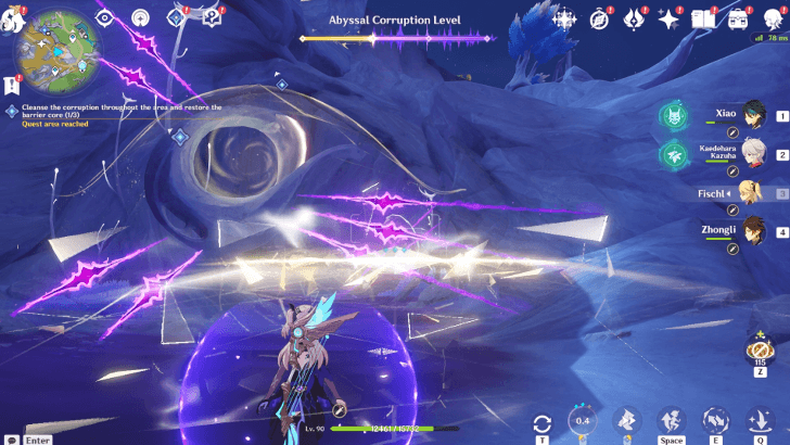 Genshin Impact Tower of Inversion Cleanse the Corruption Area 2 Step 3