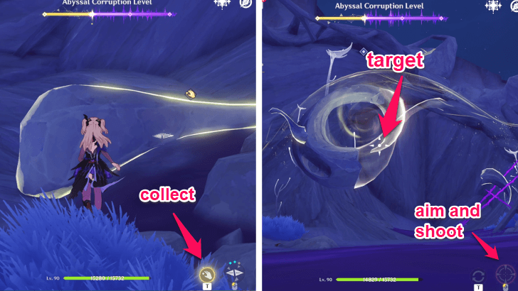 Genshin Impact Tower of Inversion Cleanse the Corruption Area 2 Step 2