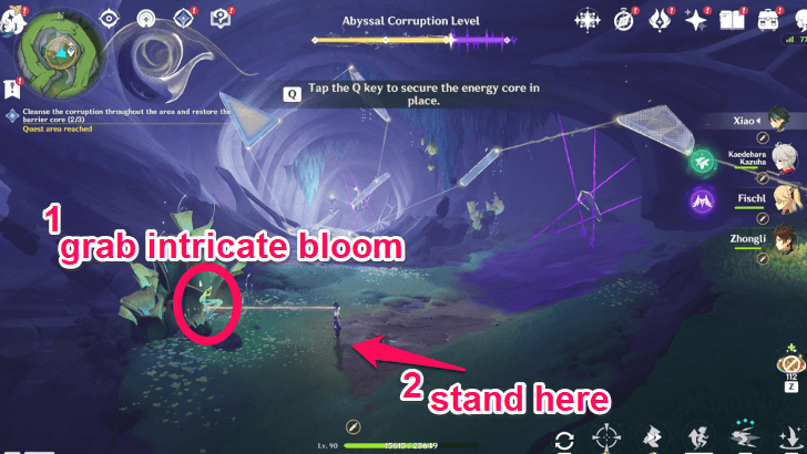 Genshin Impact Tower of Inversion Cleanse the Corruption Area 3 Step 4