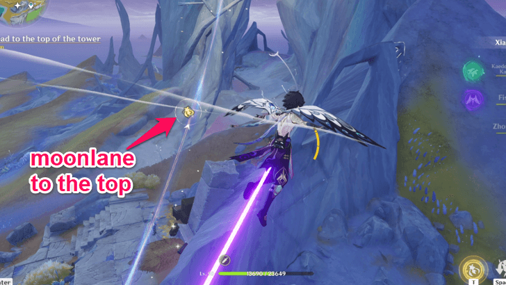 Genshin - Tower of Inversion - Head to the Top of the Tower