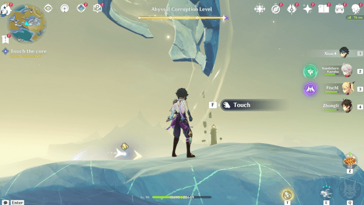 Genshin - Tower of Inversion - Touch the core