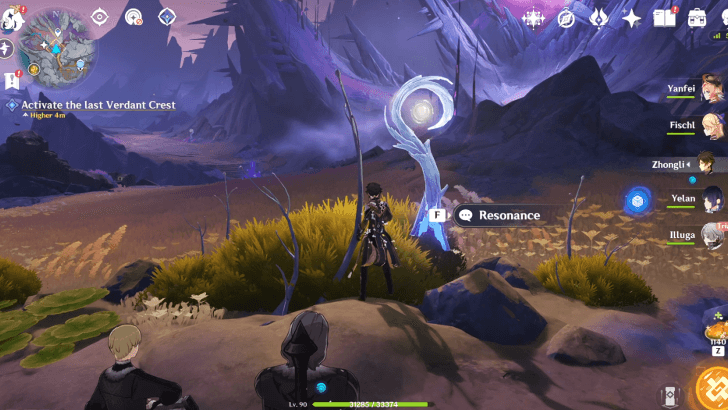 Genshin When War Songs Rise - Activate the Last Verdant Crest