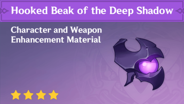Genshin Impact - How to Get Hooked Beak of the Deep Shadow and Effects