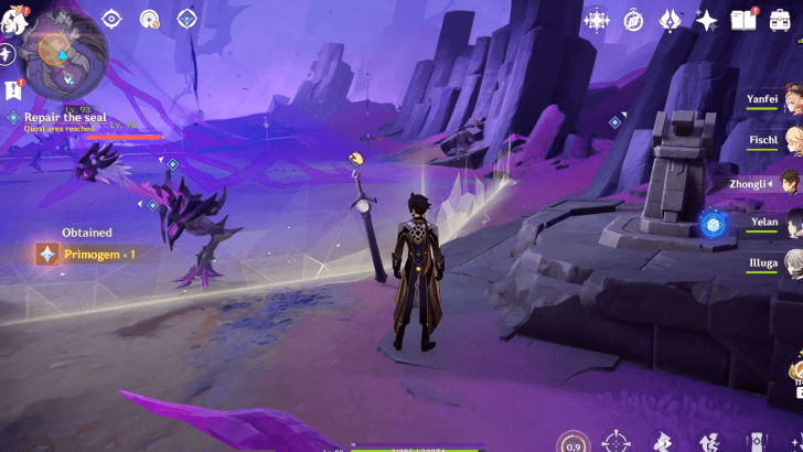 Genshin When War Songs Rise - Repair the Seal Step 1