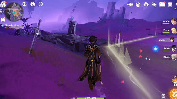 Genshin When War Songs Rise - Repair the Seal Step 2