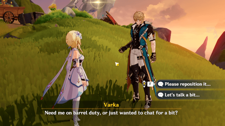 Genshin Impact - On This Intoxicating Night Quest Reposition Barrel