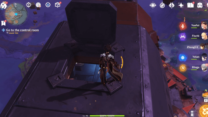 Genshin The Last Night the First Light - Go to the Control Room