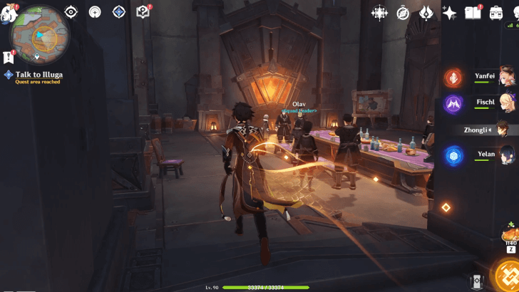 Genshin The Last Night the First Light - Go to the Great Mead Hall