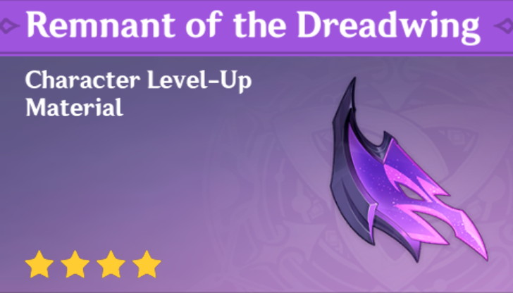 Genshin Impact - How to Get Remnant of the Dreadwing and Effects
