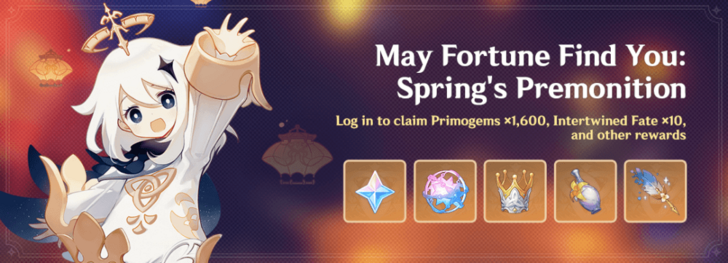 Genshin - May Fortune Find You 2026 Login Event